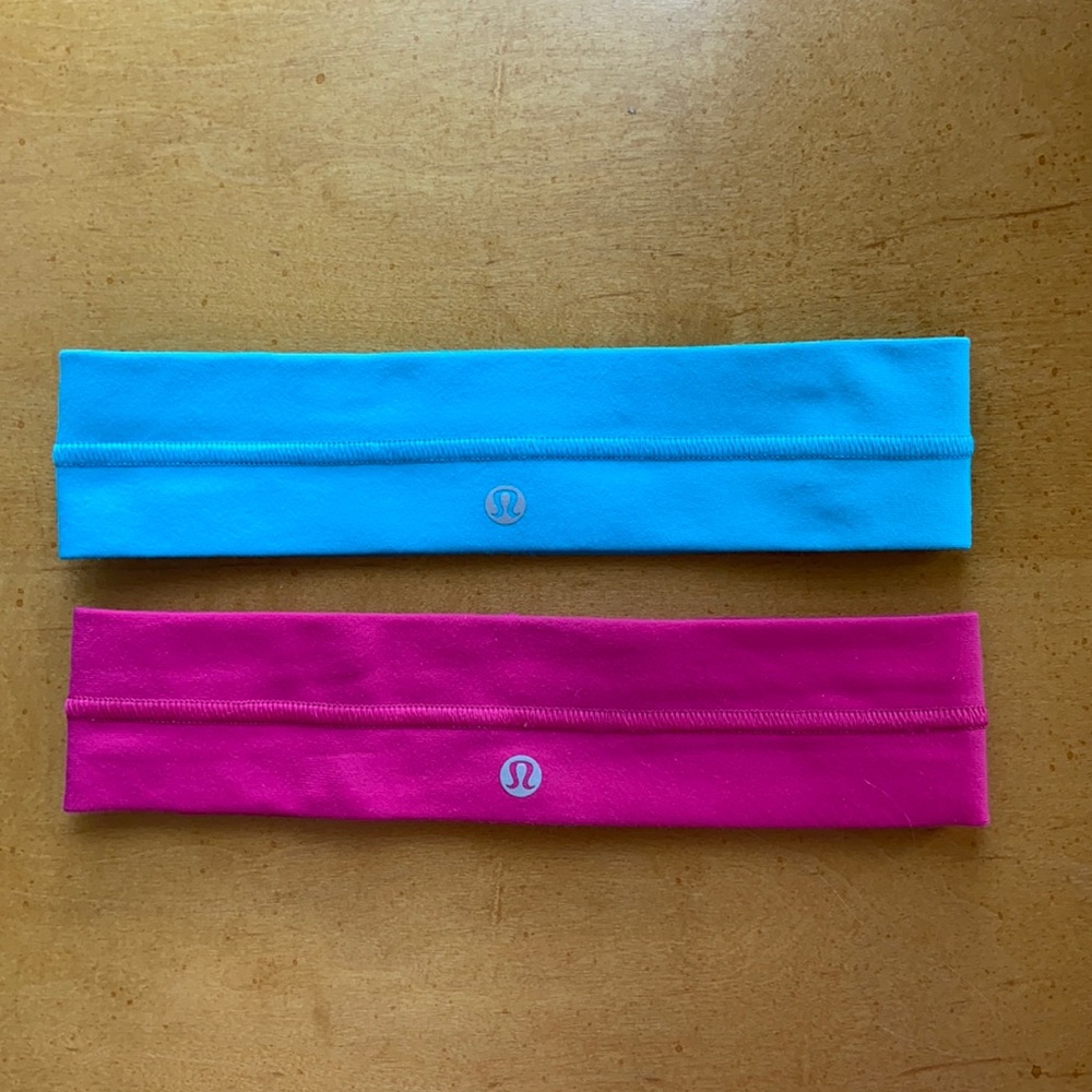 Sonic Pink Lululemon Headband Bundle (WORN ONCE)